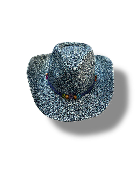 Cappello Cowboy Denim e Multicolor
