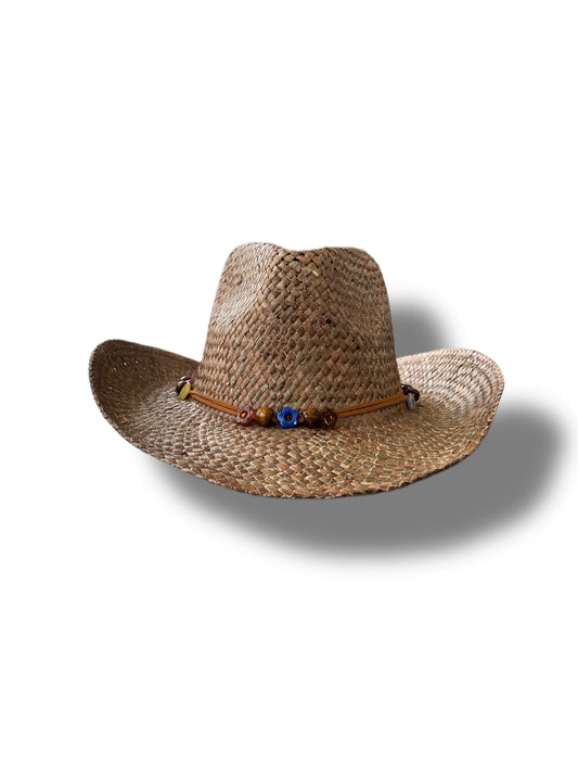 Cappello Cowboy Paglia e Multicolor